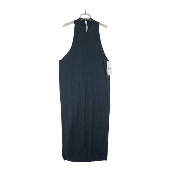 Lululemon women's size 6 the lab black flutter dress athleisure new stretch - Picture 2 of 12